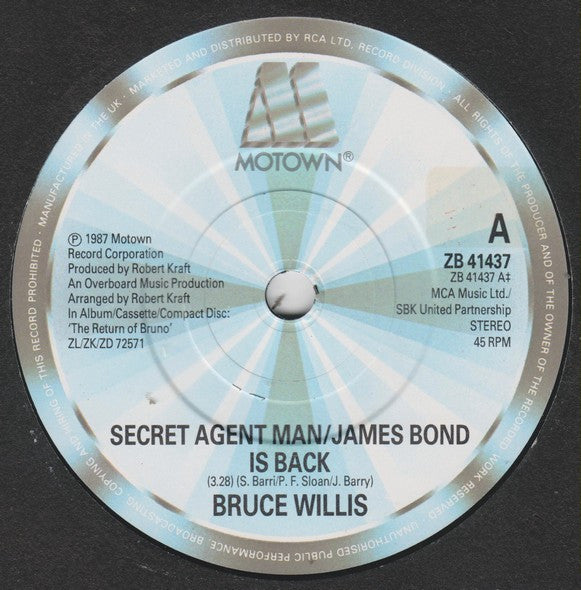 Bruce Willis - Secret Agent Man - James Bond Is Back - Used Vinyl Rec image 3