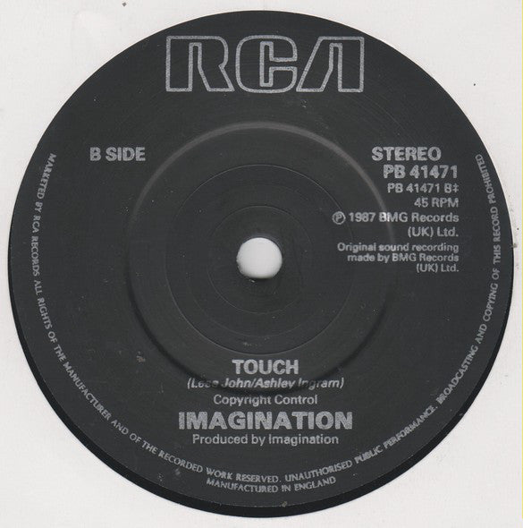 Imagination - Last Time - Used Vinyl Record 7" image 8