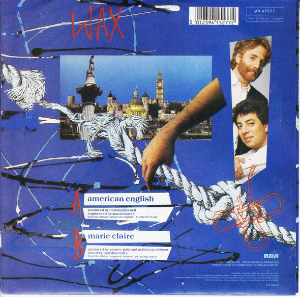 Wax - American English - Used Vinyl Record 7" image 2