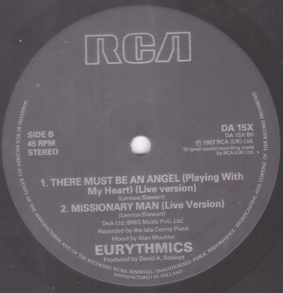 Eurythmics - I Need A Man - Used Vinyl Record 7" image 5