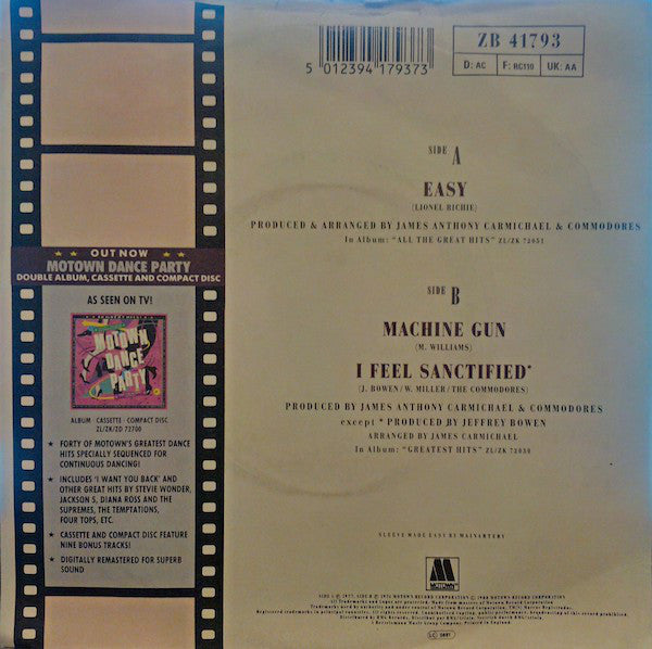 Commodores - Easy - Used Vinyl Record 7" image 2