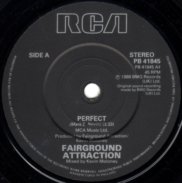 Fairground Attractio - Perfect - Used Vinyl Record 7" image 3