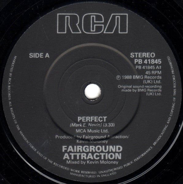 Fairground Attractio - Perfect - Used Vinyl Record 7" image 7