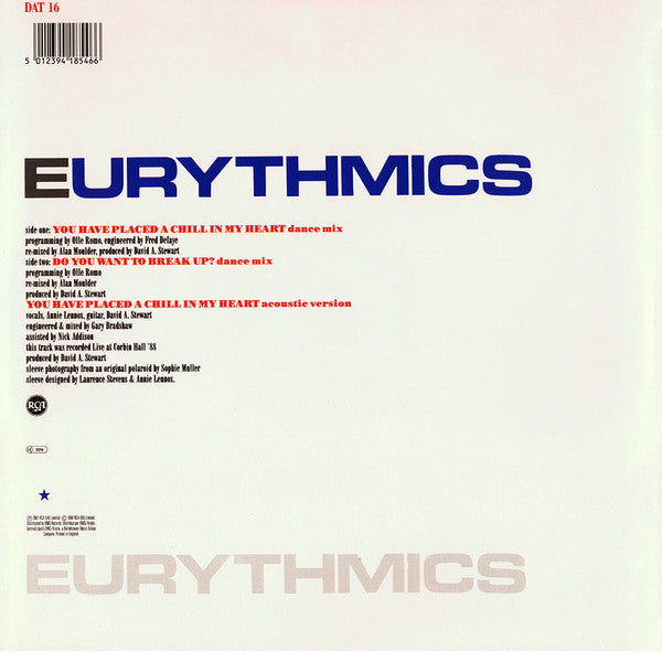 Eurythmics - You Have Placed A Chill In My Heart - Used Vinyl Record 12 image 2