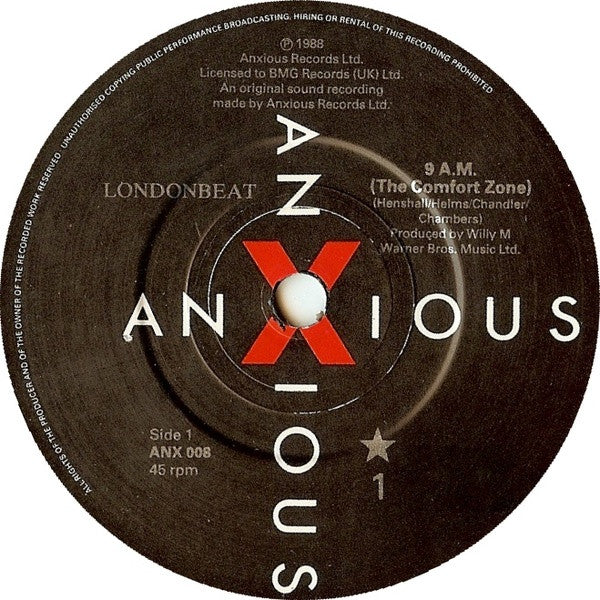 Londonbeat - 9 A.M. - Used Vinyl Record 7" image 3