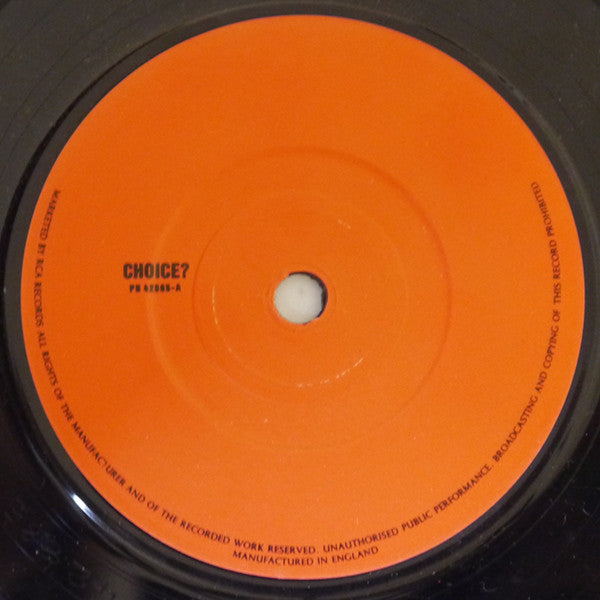 Blow Monkeys - Choice? - Used Vinyl Record 7" image 7