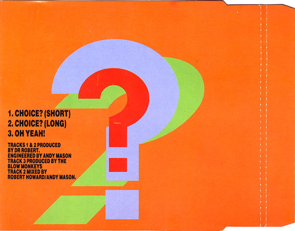 Blow Monkeys - Choice? - Used CD image 2