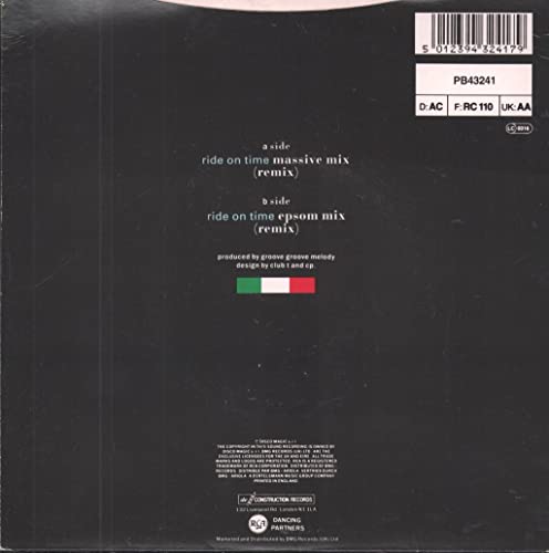 Black Box - Ride On Time (Remix) - Used Vinyl Record 7" image 2