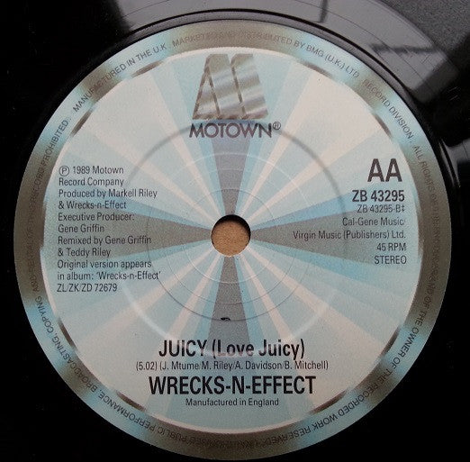 Wrecks-N-Effect - Juicy - Used Vinyl Record 7" image 4