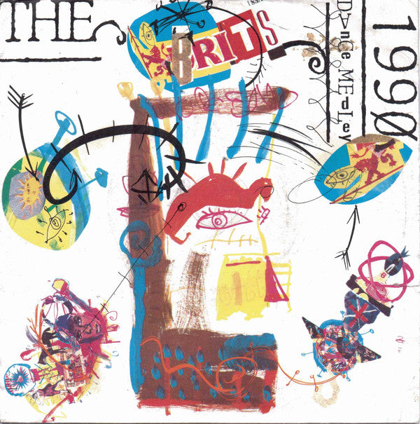 Various - Brits 1990 (Dance Medley) - Used Vinyl Record 7" image 5