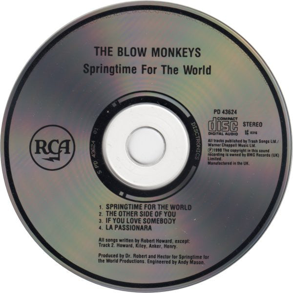 Blow Monkeys - Springtime For The World - Used CD image 8