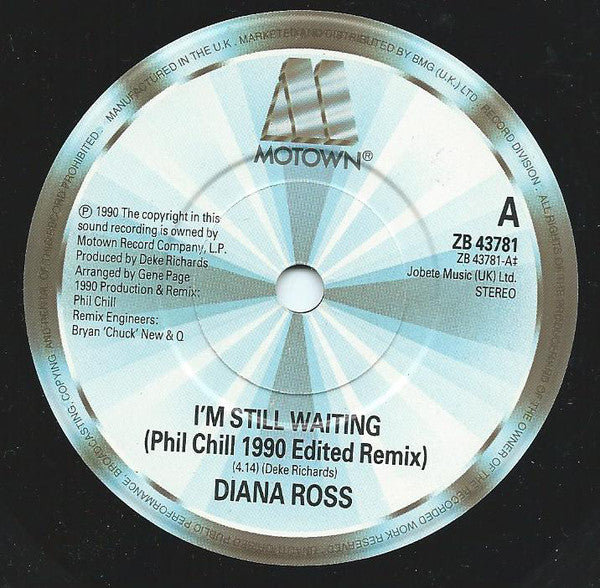 Diana Ross - I'm Still Waiting - Used Vinyl Record 7" image 7