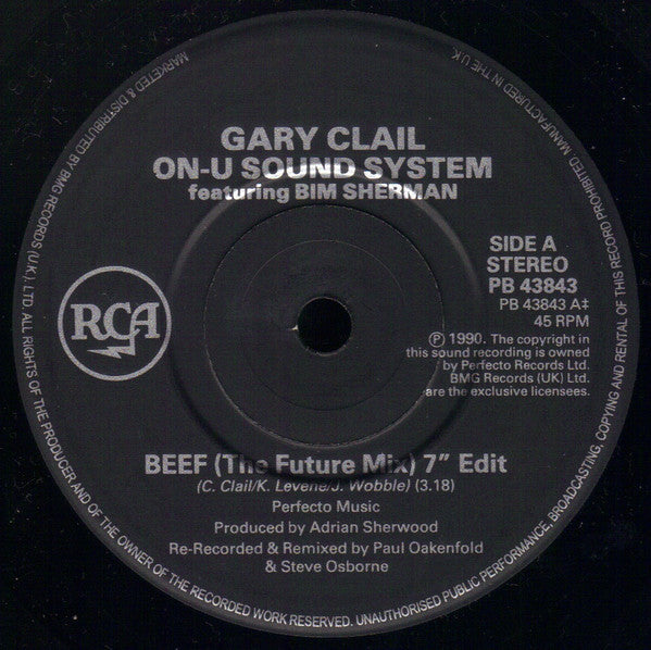 Gary Clail & On-U So - Beef - Used Vinyl Record 7" image 7