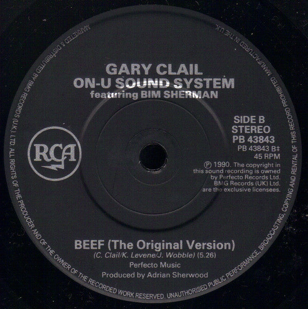 Gary Clail & On-U So - Beef - Used Vinyl Record 7" image 8