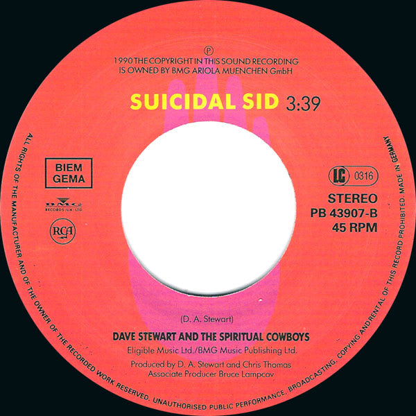 Dave Stewart And The - Jack Talking - Used Vinyl Record 7" image 4