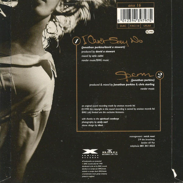Jonathan Perkins - I Can't Say No - Used Vinyl Record 7" image 2