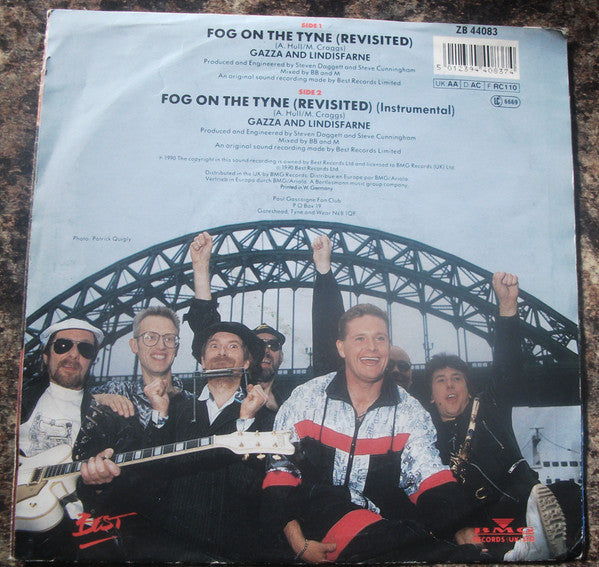 Paul Gascoigne - Fog On The Tyne (Revisited) - Used Vinyl Record 7" image 2