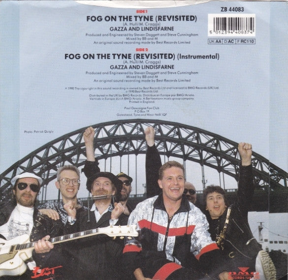 Paul Gascoigne - Fog On The Tyne (Revisited) - Used Vinyl Record 7" image 6