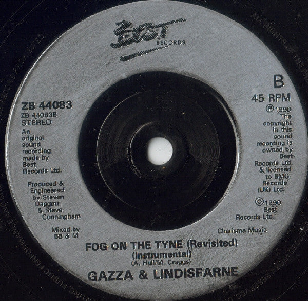 Paul Gascoigne - Fog On The Tyne (Revisited) - Used Vinyl Record 7" image 8