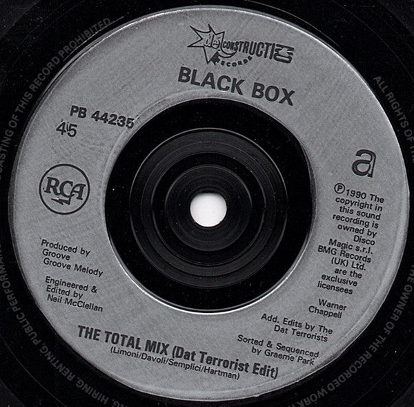 Black Box - Blackboxedtotalmix - Used Vinyl Record 7" image 7