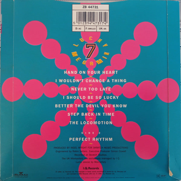 UK Mixmasters - Lucky 7 Megamix - Used Vinyl Record 7" image 2
