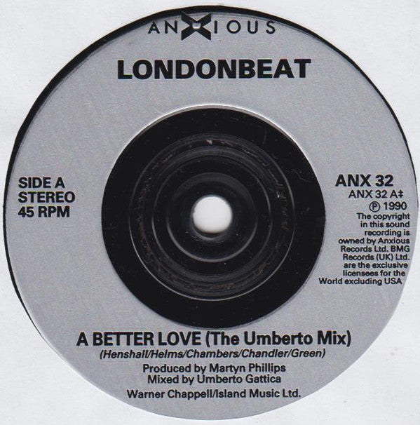 Londonbeat - A Better Love - Used Vinyl Record 7" image 3