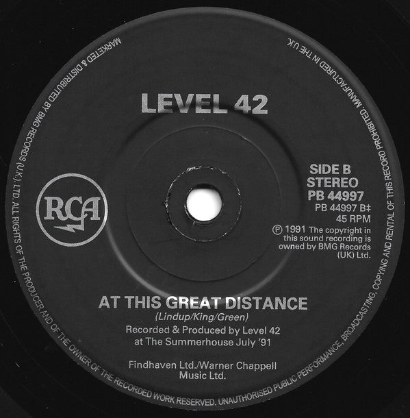 Level 42 - Overtime - Used Vinyl Record 7" image 4