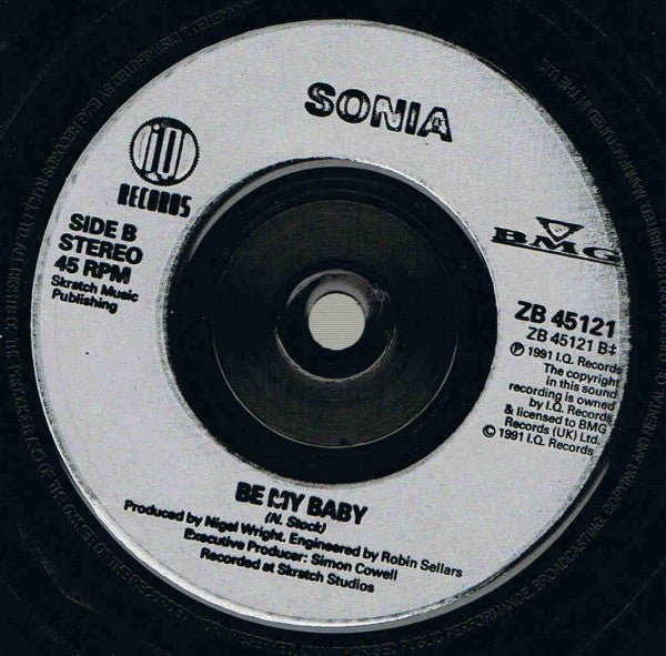Sonia - You To Me Are Everything - Used Vinyl Record 7" image 4