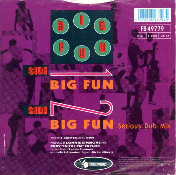 Gap Band - Big Fun - Used Vinyl Record 7" image 2
