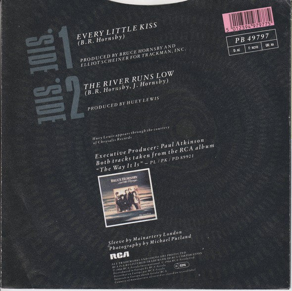 Bruce Hornsby And Th - Every Little Kiss - Used Vinyl Record 7" image 2