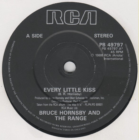 Bruce Hornsby And Th - Every Little Kiss - Used Vinyl Record 7" image 7