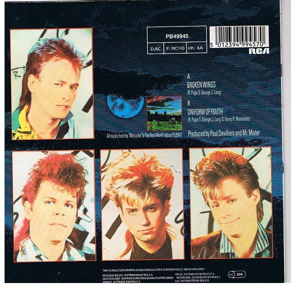 Mr. Mister - Broken Wings - Used Vinyl Record 7" image 2