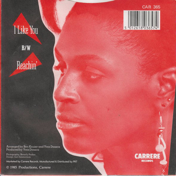 Phyllis Nelson - I Like You - Used Vinyl Record 7" image 2