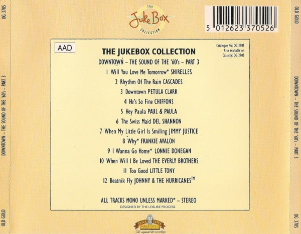 Various - Downtown - The Sound Of The 60's - Part 3 - Used CD image 2