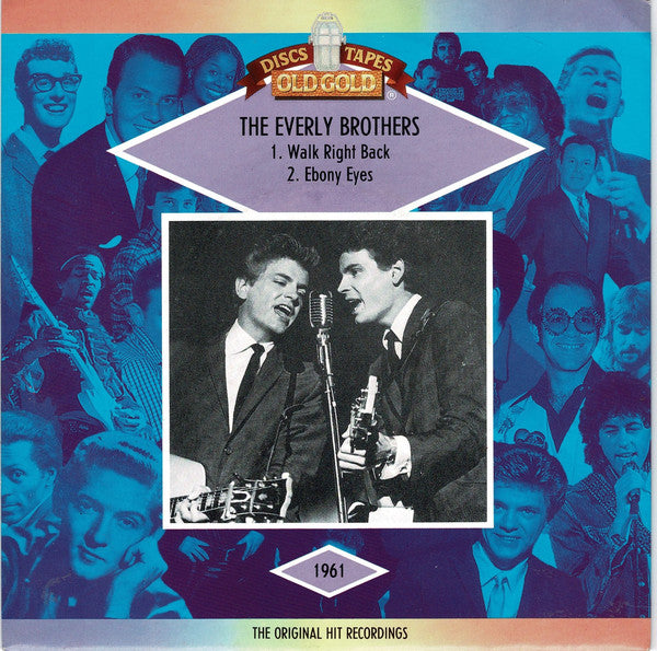 Everly Brothers - Walk Right Back / Ebony Eyes - Used Vinyl Record 7" image 3
