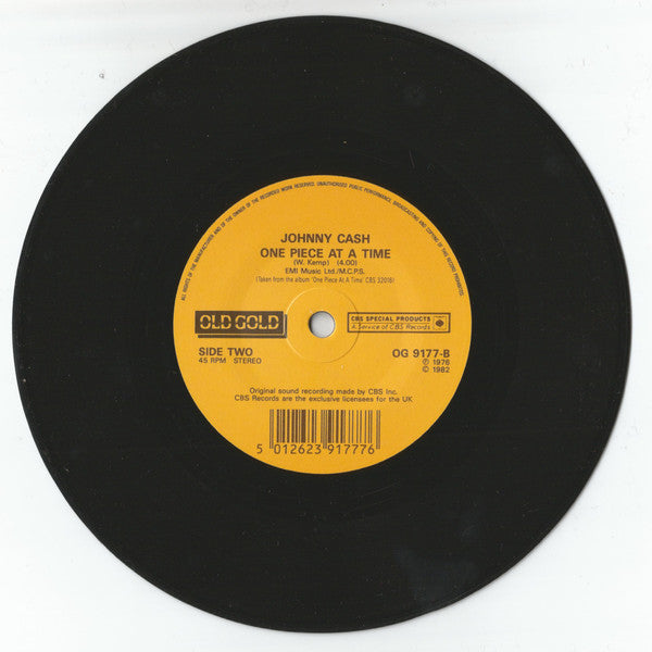 Johnny Cash - A Thing Called Love / One Piece At A Time - Used Vinyl image 4