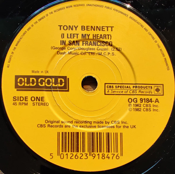Tony Bennett - (I Left My Heart) In San Francisco - Used Vinyl Record image 1