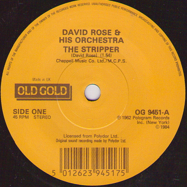 David Rose & His Orc - Stripper / Ev'ry Time We Say Goodbye - Used Vi image 3