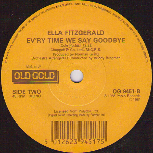 David Rose & His Orc - Stripper / Ev'ry Time We Say Goodbye - Used Vi image 4