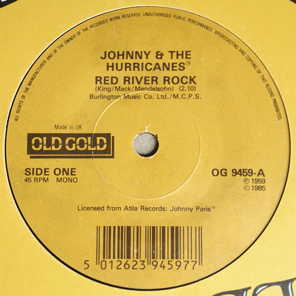 Johnny And The Hurri - Red River Rock / Reveille Rock - Used Vinyl Re image 2