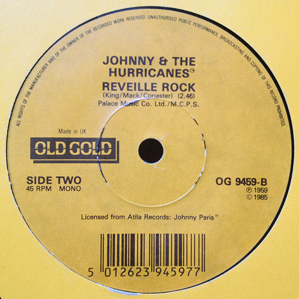 Johnny And The Hurri - Red River Rock / Reveille Rock - Used Vinyl Re image 3