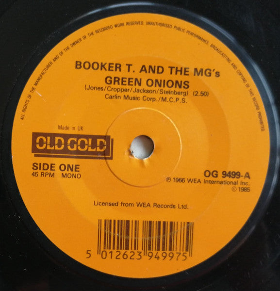 Booker T & The MG's - Green Onions / Chinese Checkers - Used Vinyl Re image 3