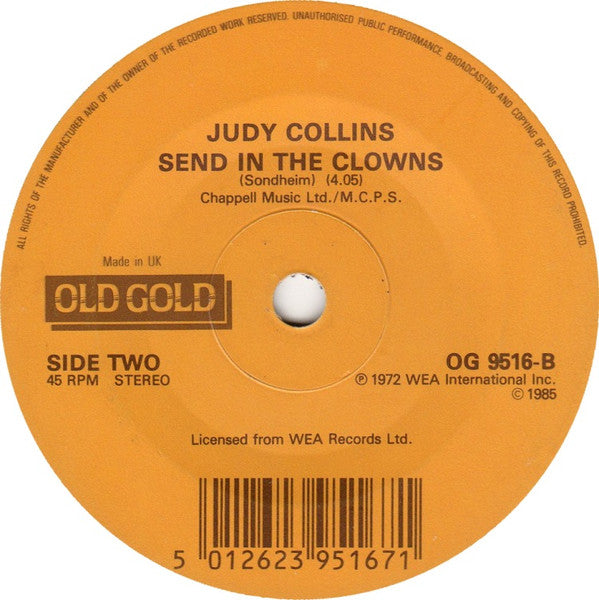 Judy Collins - Amazing Grace - Used Vinyl Record 7" image 2