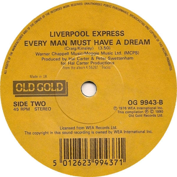 Liverpool Express - You Are My Love - Used Vinyl Record 7" image 2