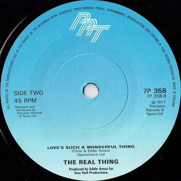 Real Thing - Can You Feel The Force? ('86 Mix) - Used Vinyl Record 7" image 4