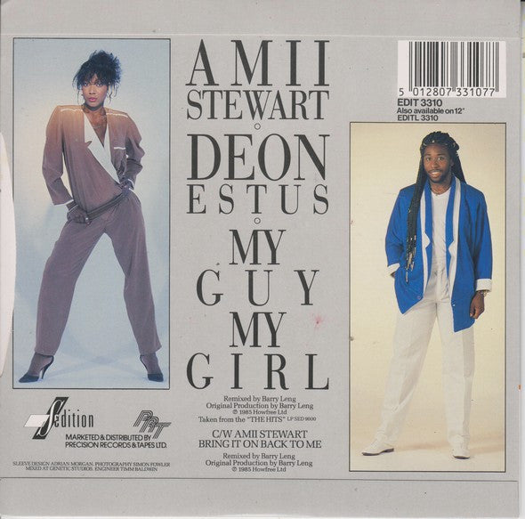 Amii Stewart - My Guy, My Girl - Used Vinyl Record 7" image 6