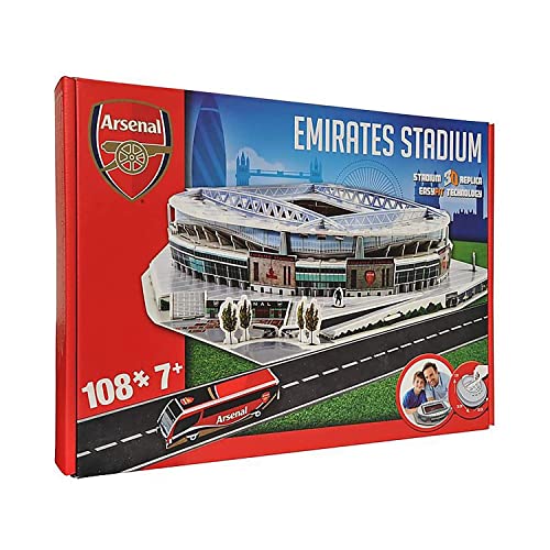ARSENAL F.C. - EMIRATES STADIUM (3D STADIUM) - Jigsaw Puzzle image 2