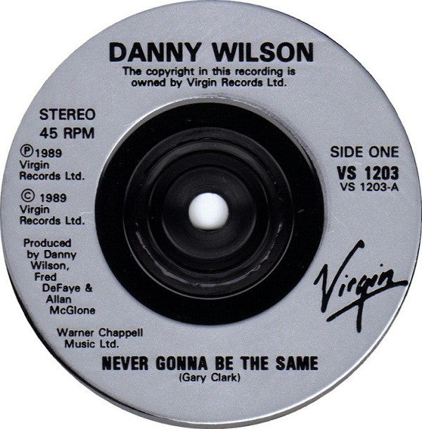 Danny Wilson - Never Gonna Be The Same - Used Vinyl Record 7" image 3