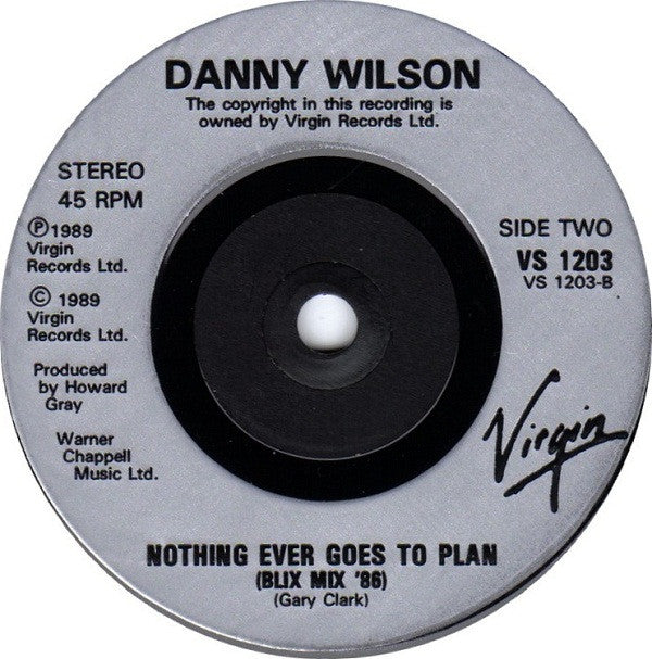 Danny Wilson - Never Gonna Be The Same - Used Vinyl Record 7" image 4
