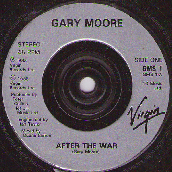 Gary Moore - After The War - Used Vinyl Record 7" image 5